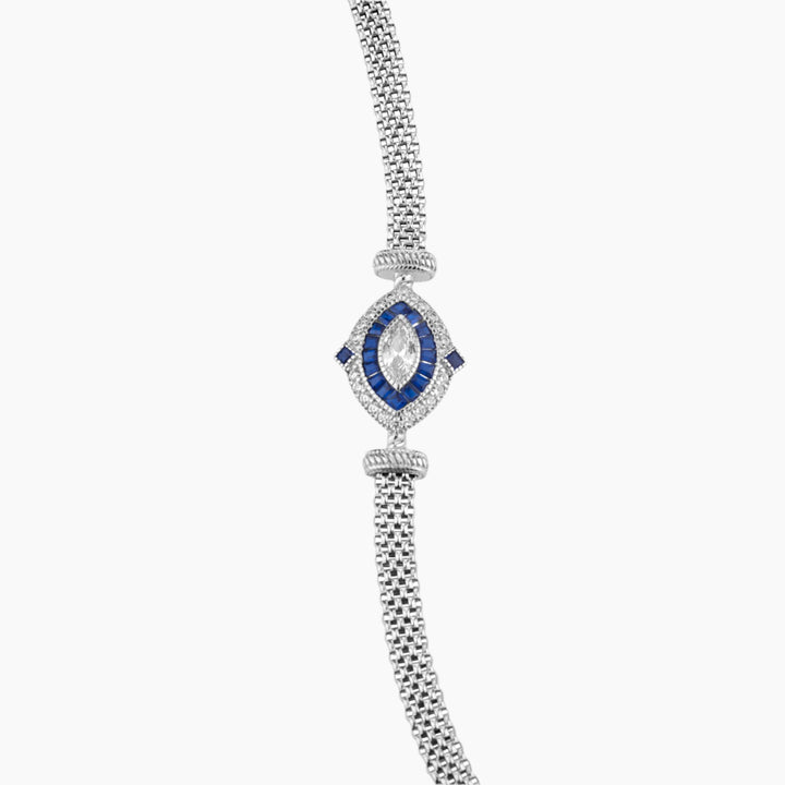 Sapphire Elegance Vintage Bracelet