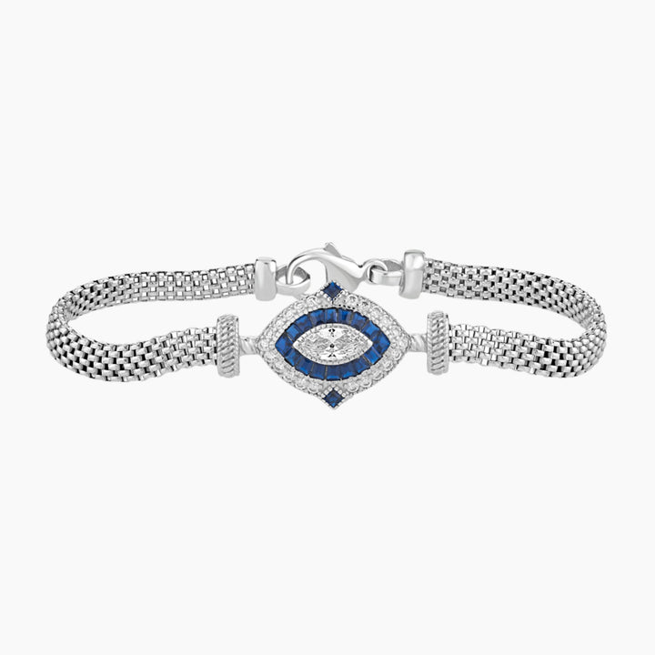 Sapphire Elegance Vintage Bracelet