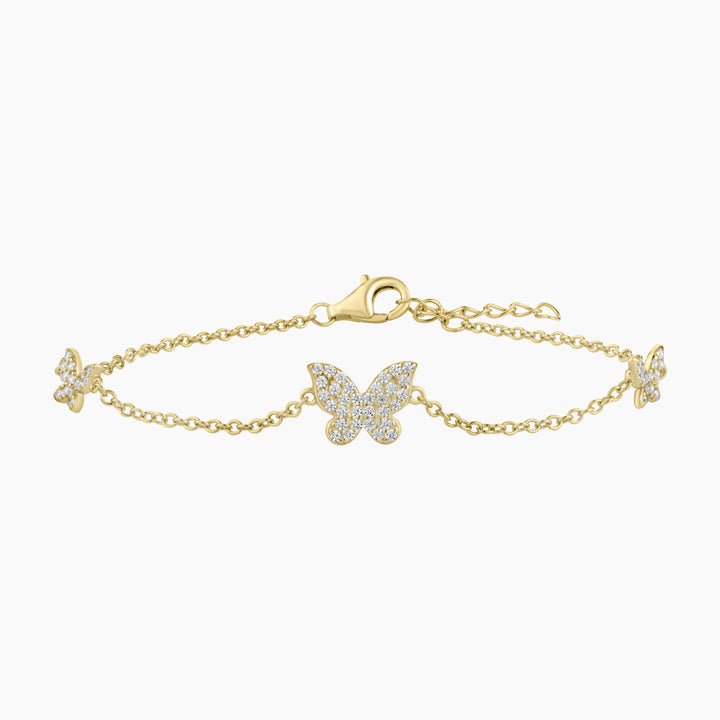 CZ Butterfly Bracelet
