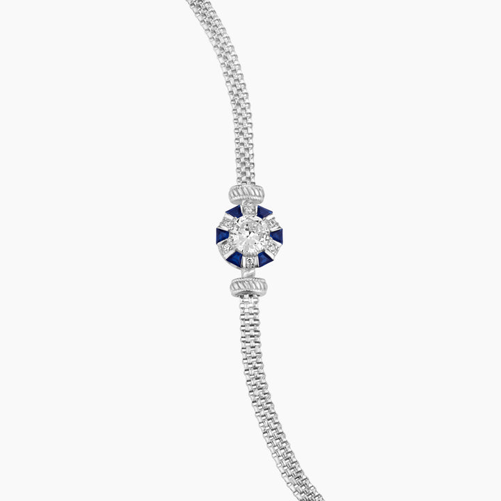 Art Deco Halo Mesh Bracelet