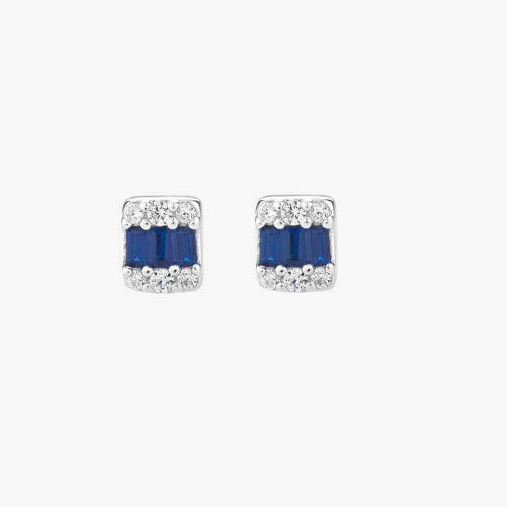 Art Deco Azure Stud Earrings