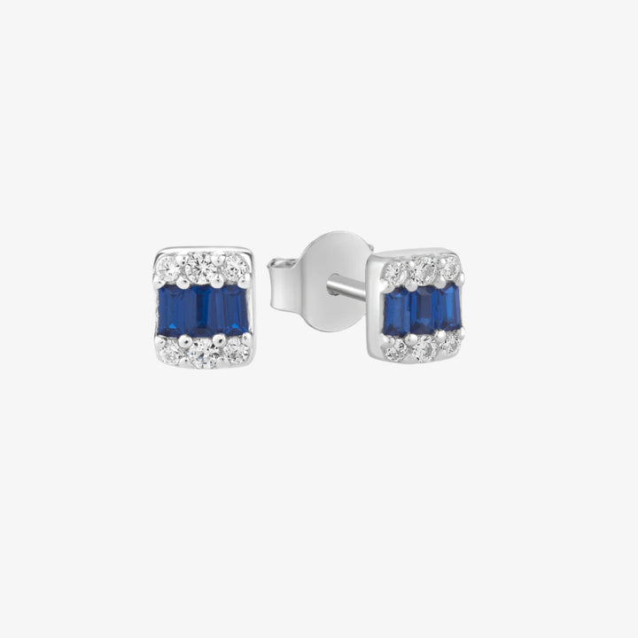 Art Deco Azure Stud Earrings