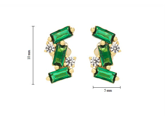Art Deco Stud Earrings