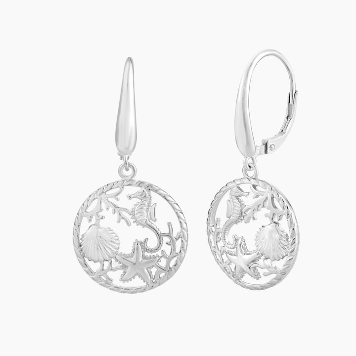 Sealife Theme Leverback Earring