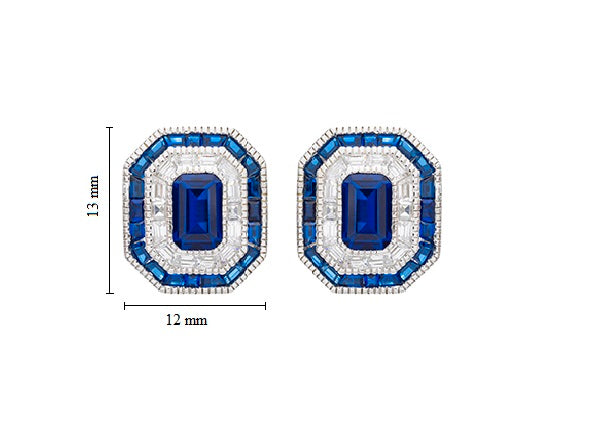 Art Deco Stud Earrings