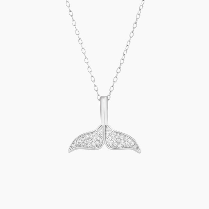 Whale Tail Pendant on Chain