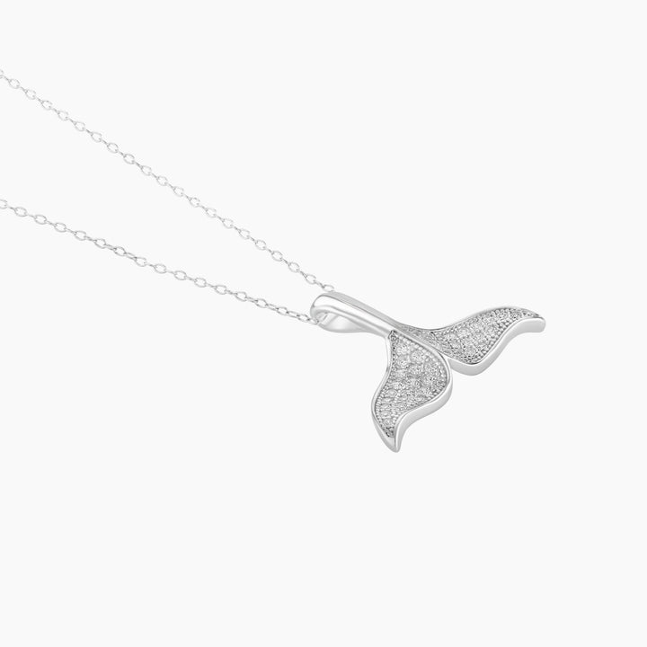 Whale Tail Pendant on Chain