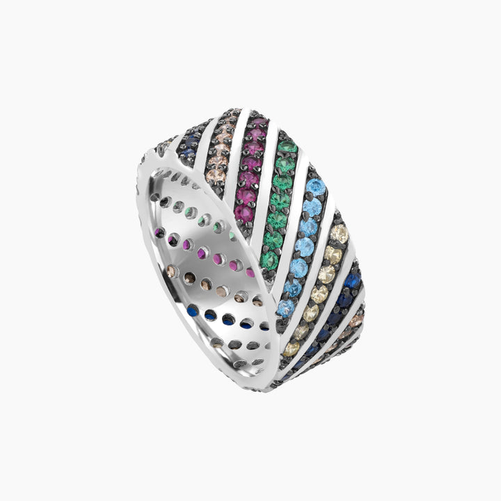 Multi color Band Ring