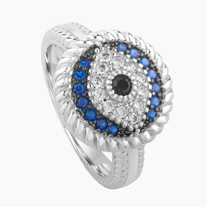 Midnight Watchful Eye Ring