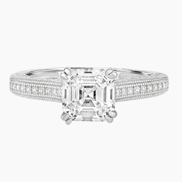 Asscher Cut Engagement Ring
