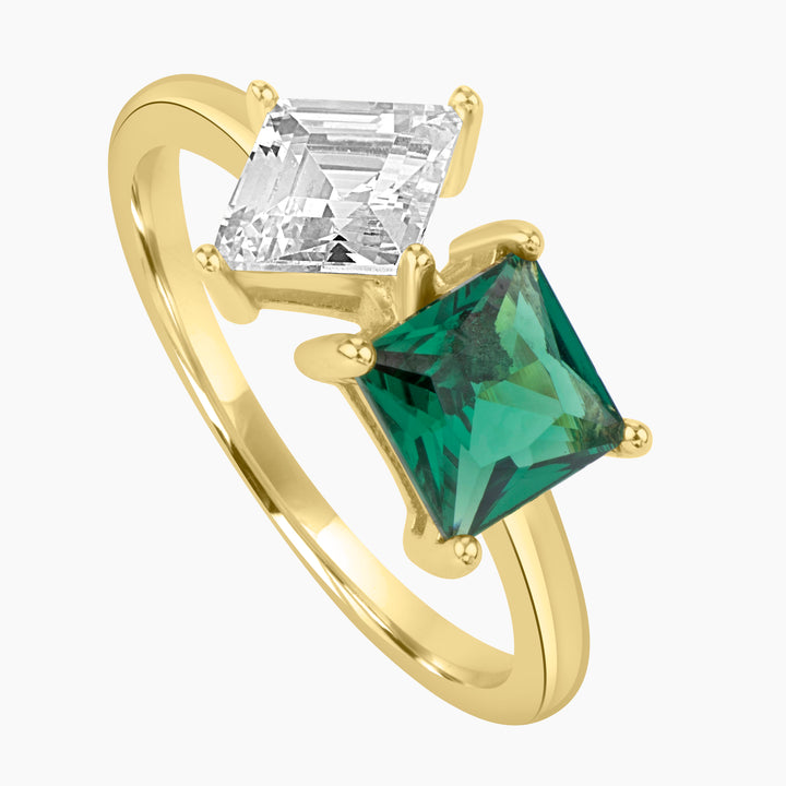 You & Me Dual-Gem Ring