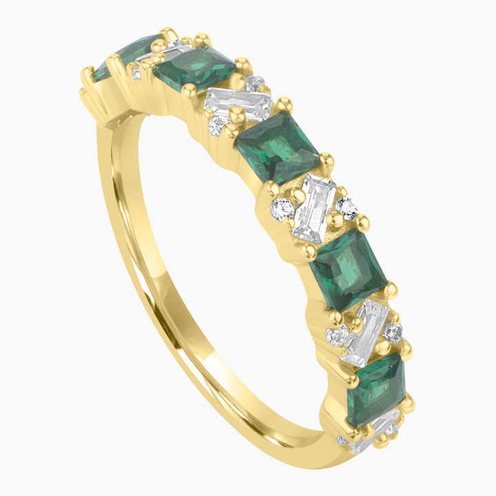Art Deco Rhythm Ring Band