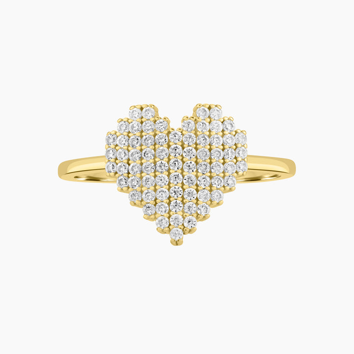 Contemporary Heart Ring