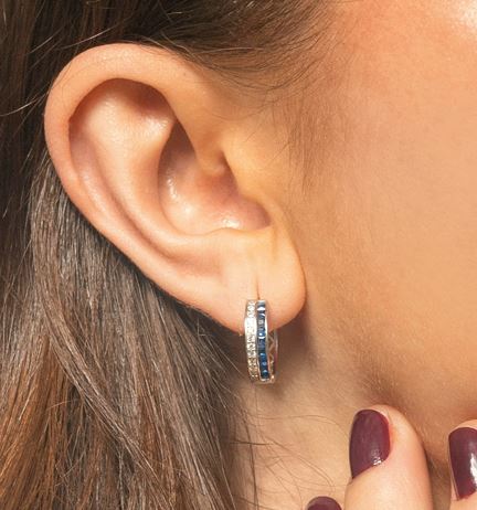 Art Deco Huggie Earrings