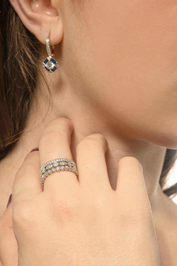 Three Band Stackable Rings