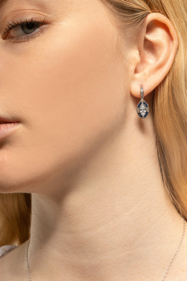 Art Deco Leverback Earring