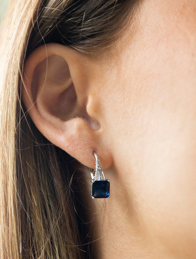 Azure Elegance Leverback Earrings