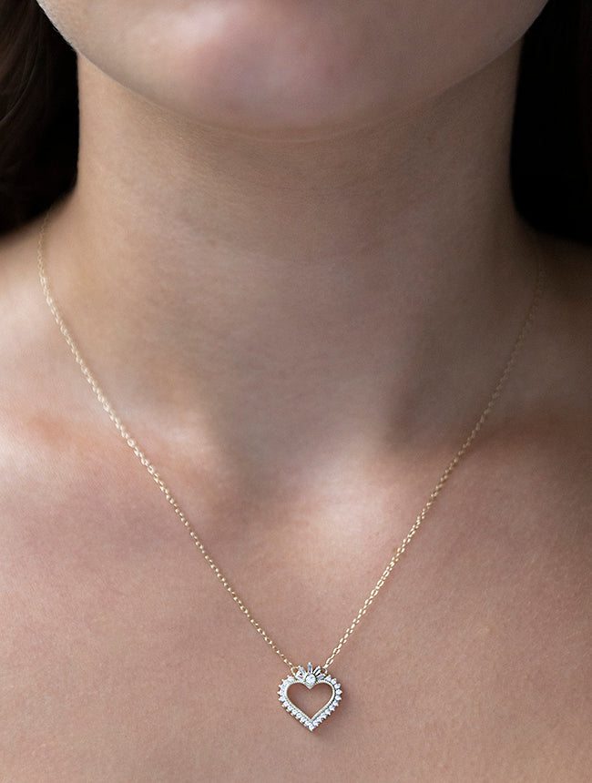 Open Heart Necklace