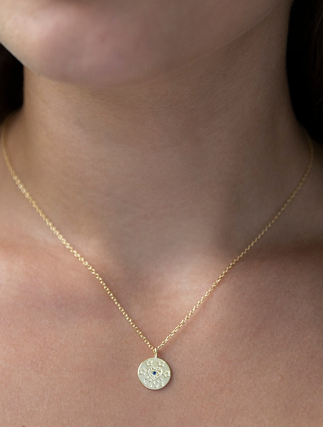 Love, Guidance and Protection Medallion Necklace