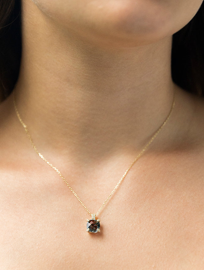 Grey Stone 18" Necklace