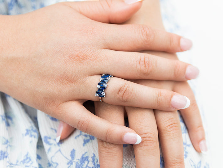 Baguettes Cubic Zirconia Ring