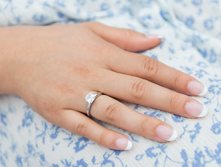 Asscher Cut Solitaire Ring