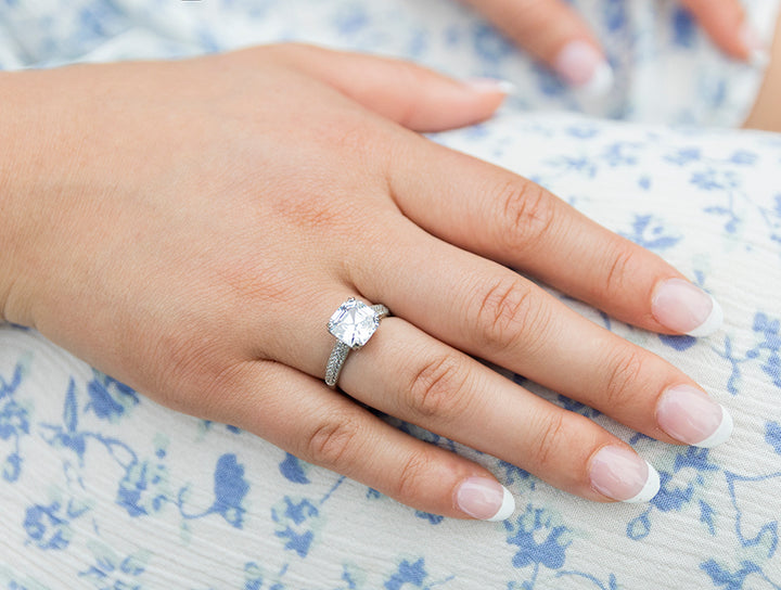 Asscher Cut Engagement Ring