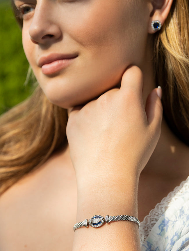 Vintage Halo Stud Earrings