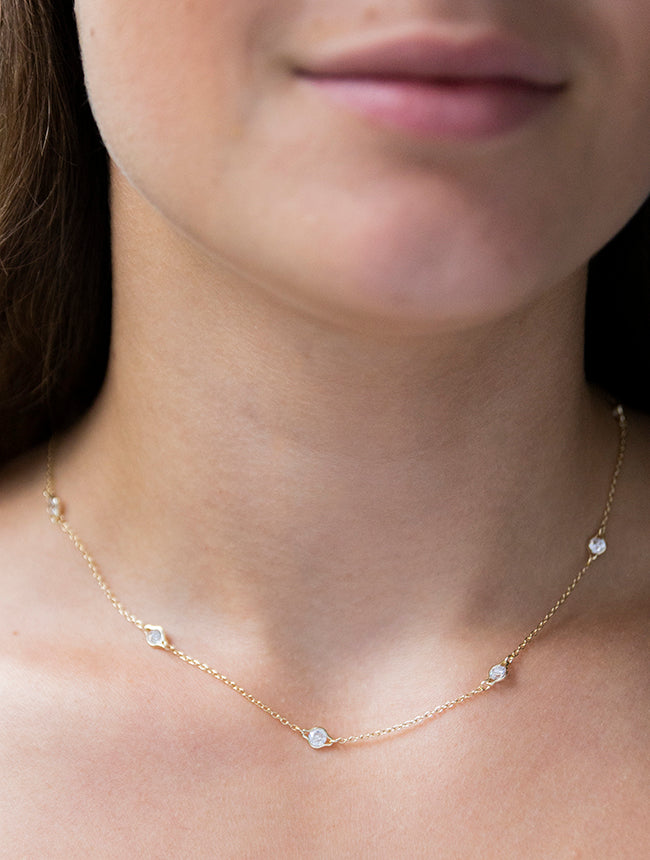 Tin Cup Stations Necklaces