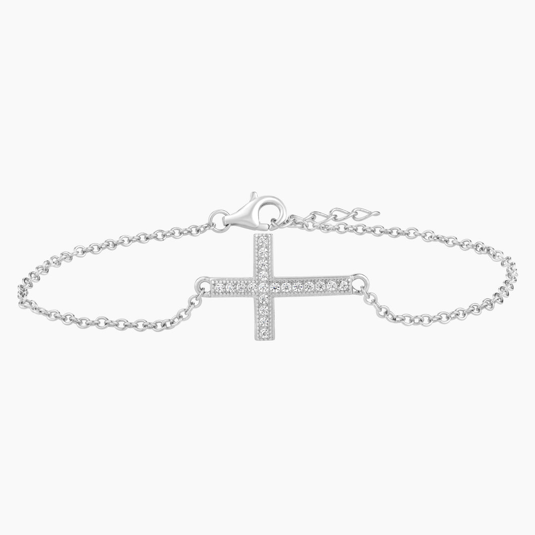 Sideway Cross Bracelet