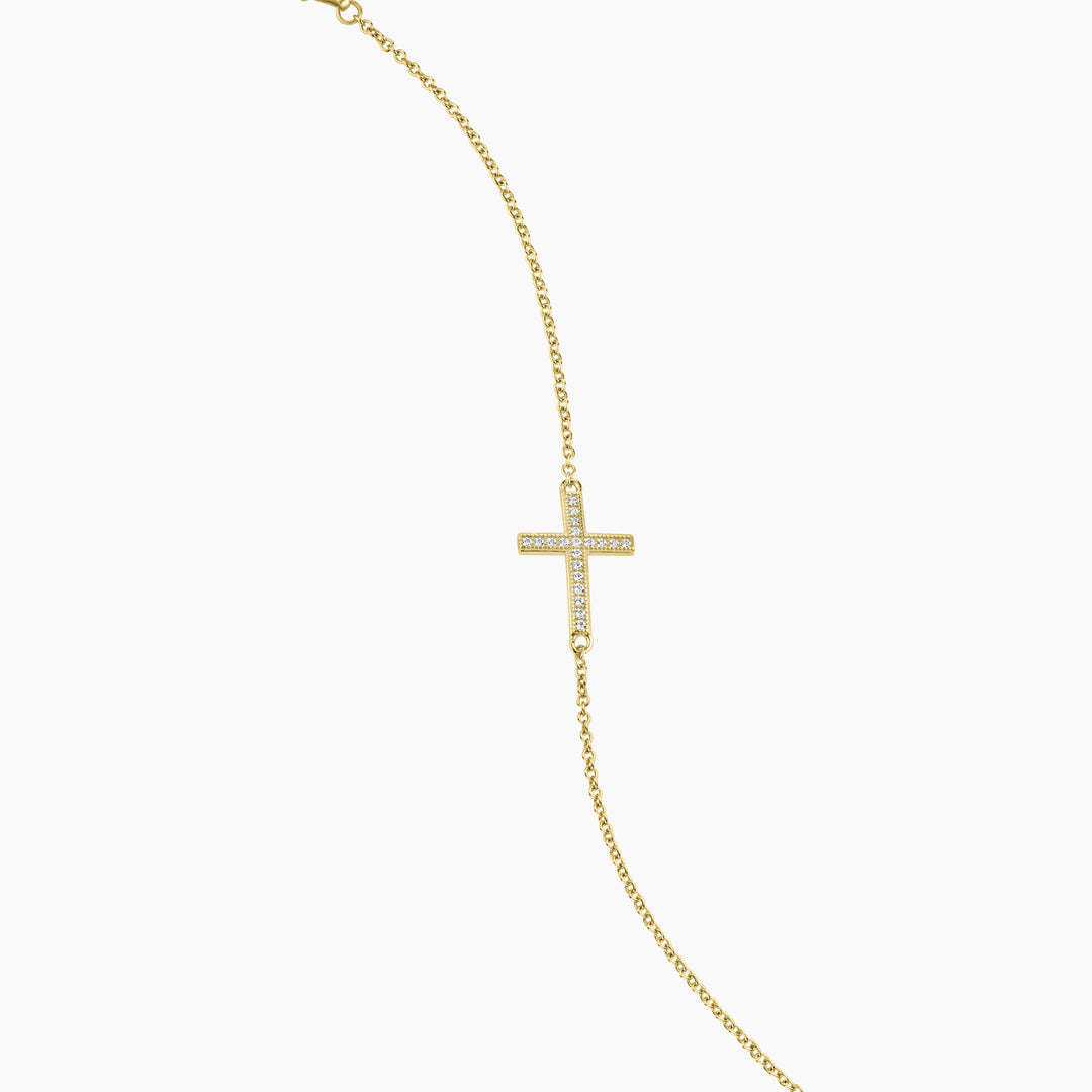 Sideway Cross Bracelet