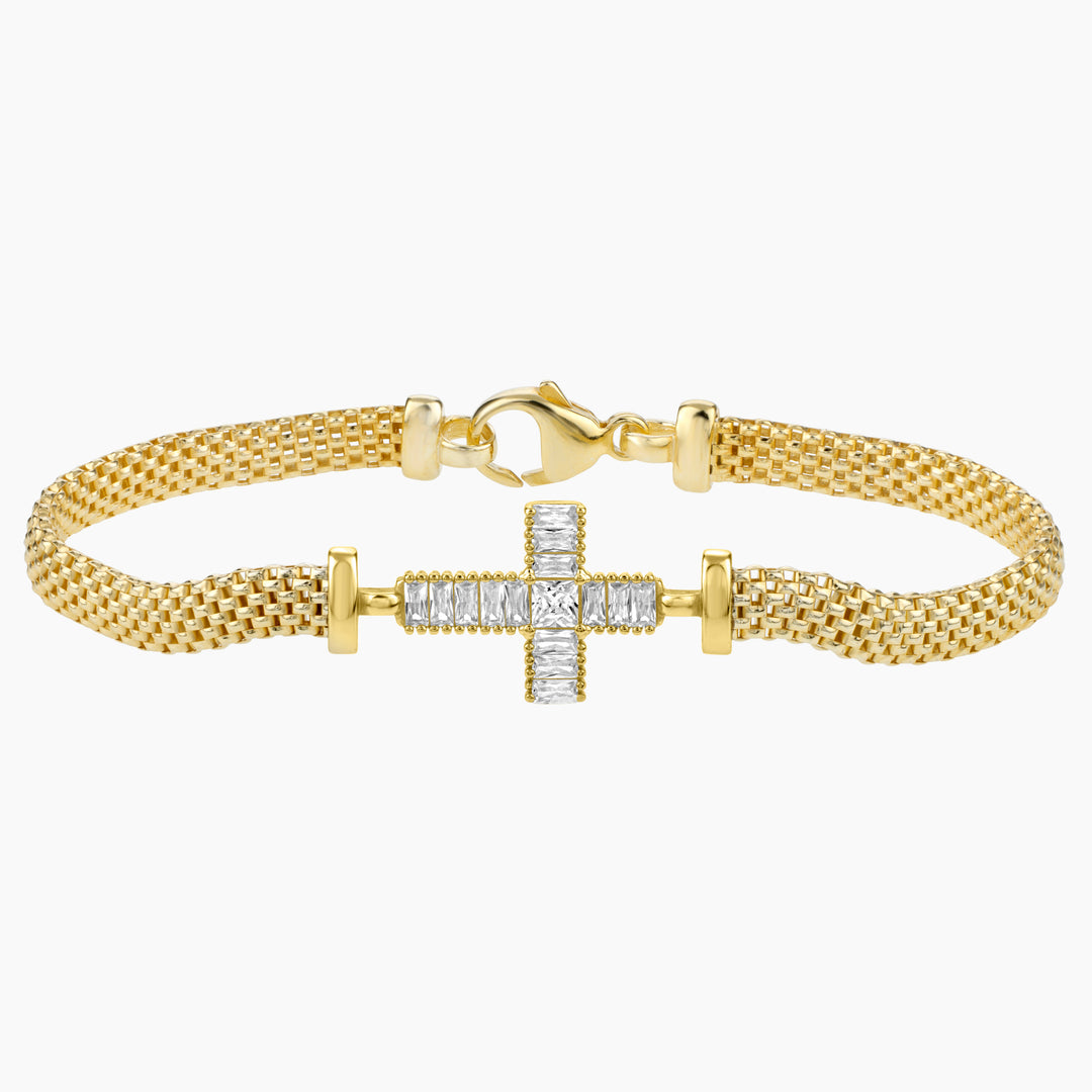 Art Deco Cross Bracelet