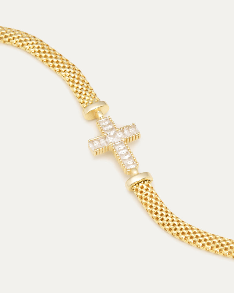 Art Deco Cross Bracelet