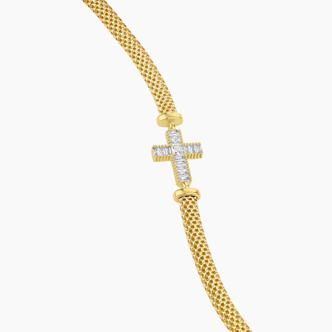 Art Deco Cross Bracelet