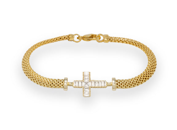 Art Deco Cross Bracelet