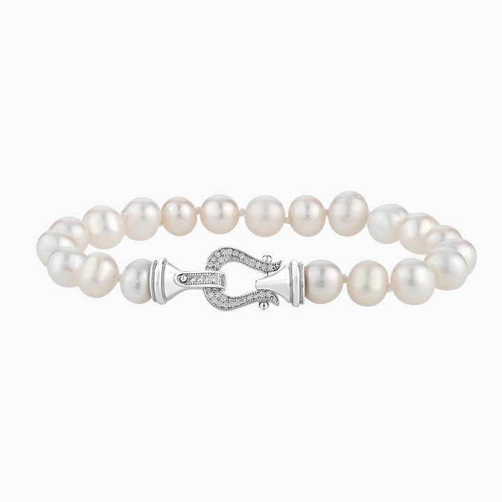 Freshwater Pearl Buckle Clasp Bracelet