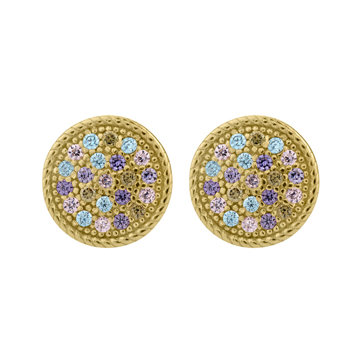 Pastel Multi Color Stud Earring