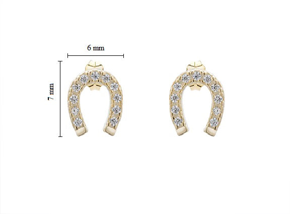 Horseshoe Stud Earring