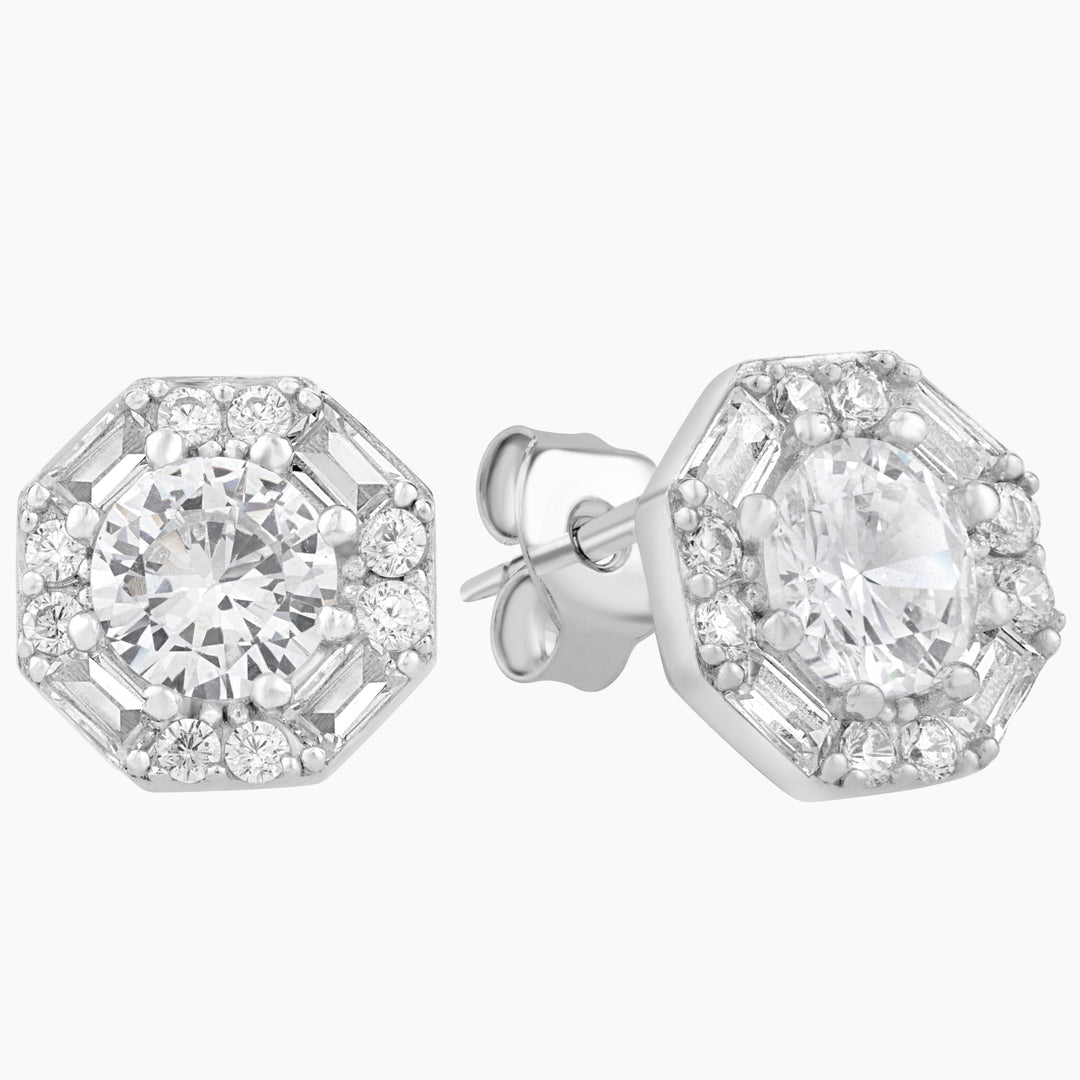 Vintage Halo Stud Earrings