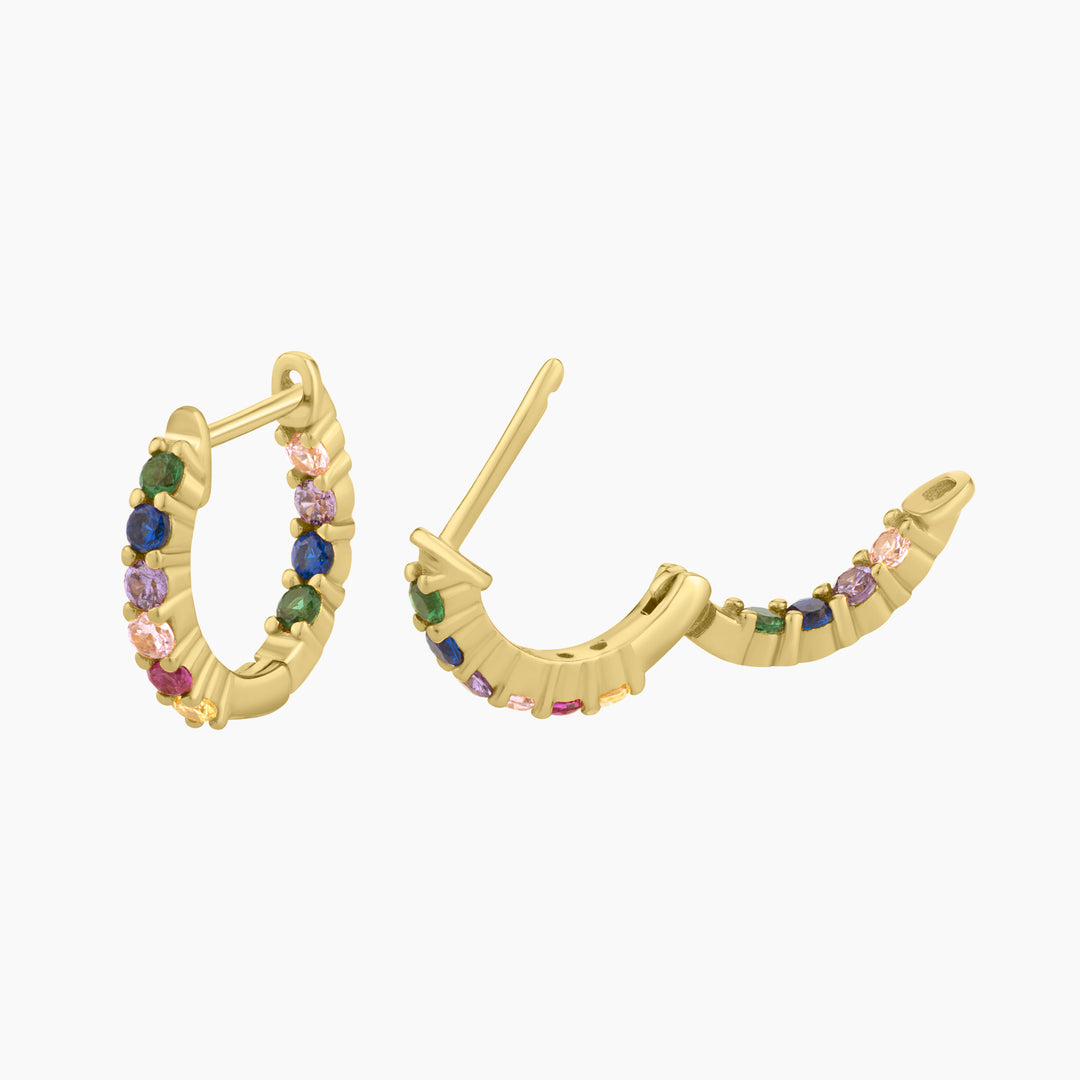 Hoop Rainbow Earrings