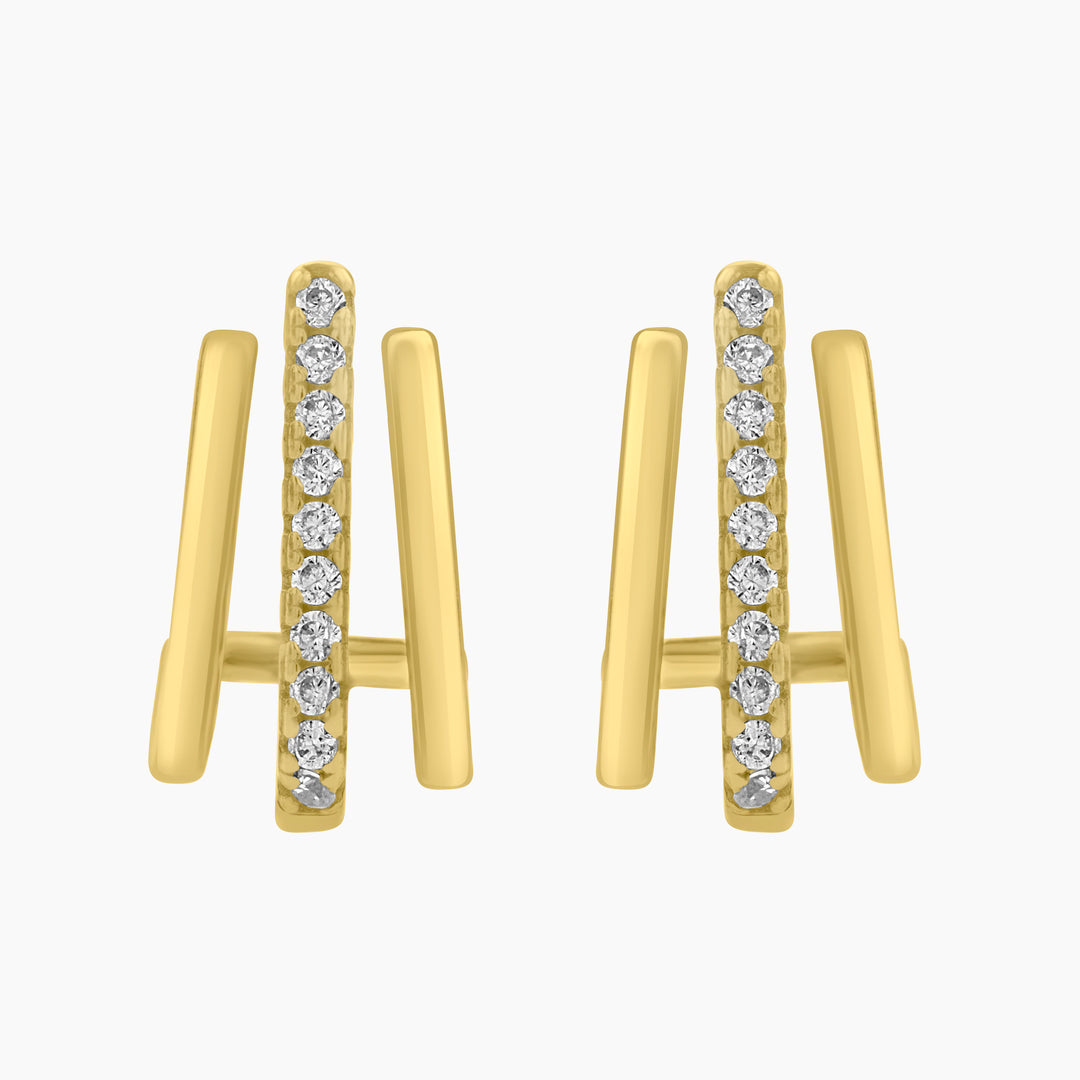 Pave Jay Hoop Earrings