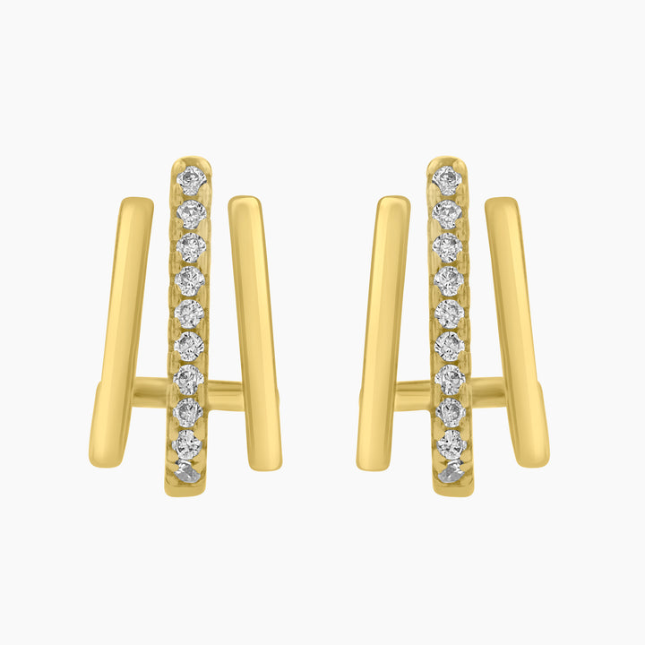 Pave Jay Hoop Earrings