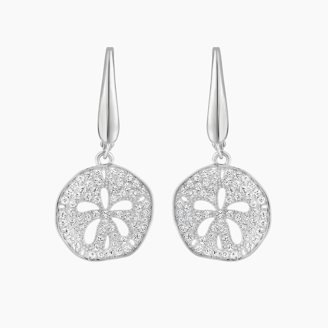 Sand Dollar Leverback Earring