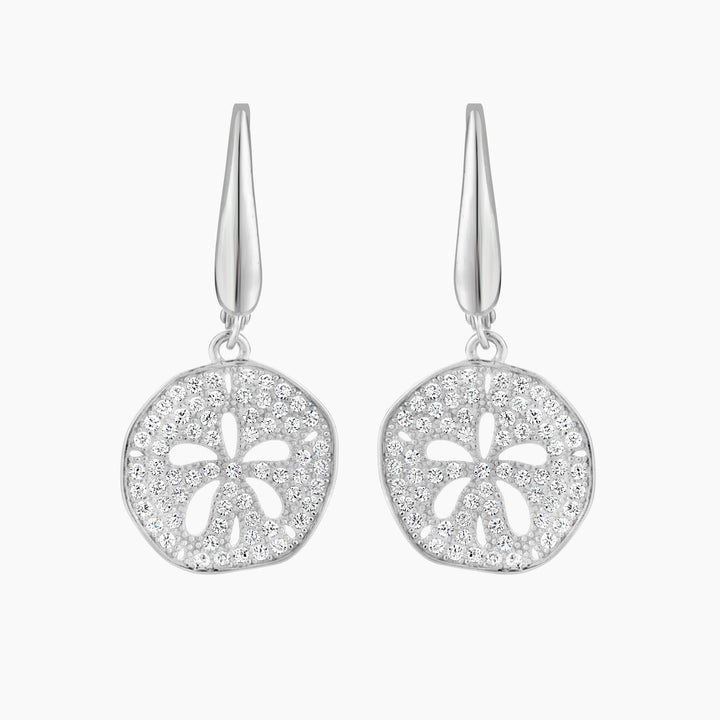 Sand Dollar Leverback Earring