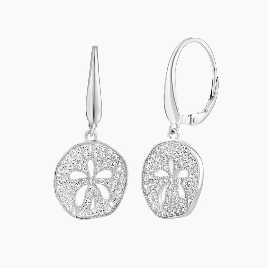 Sand Dollar Leverback Earring