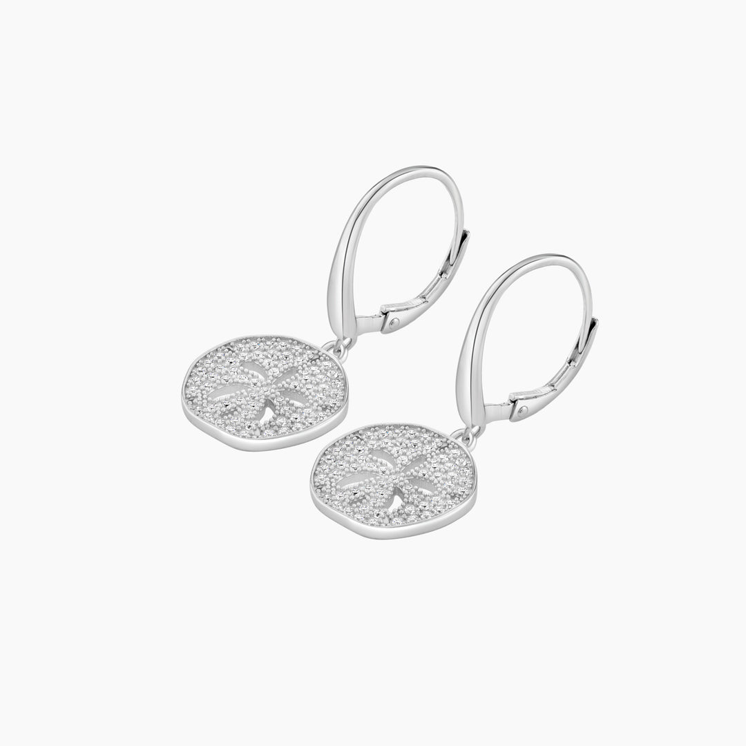 Sand Dollar Leverback Earring