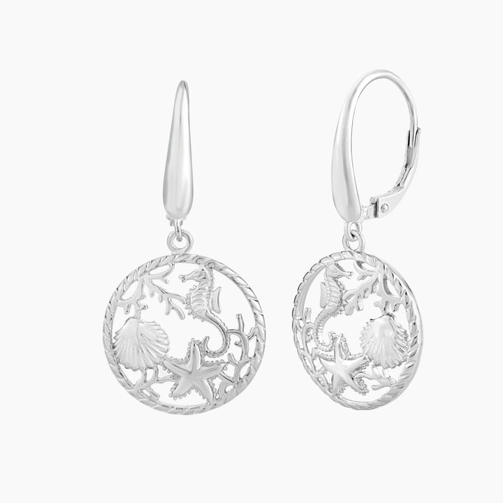 Sealife Theme Leverback Earring