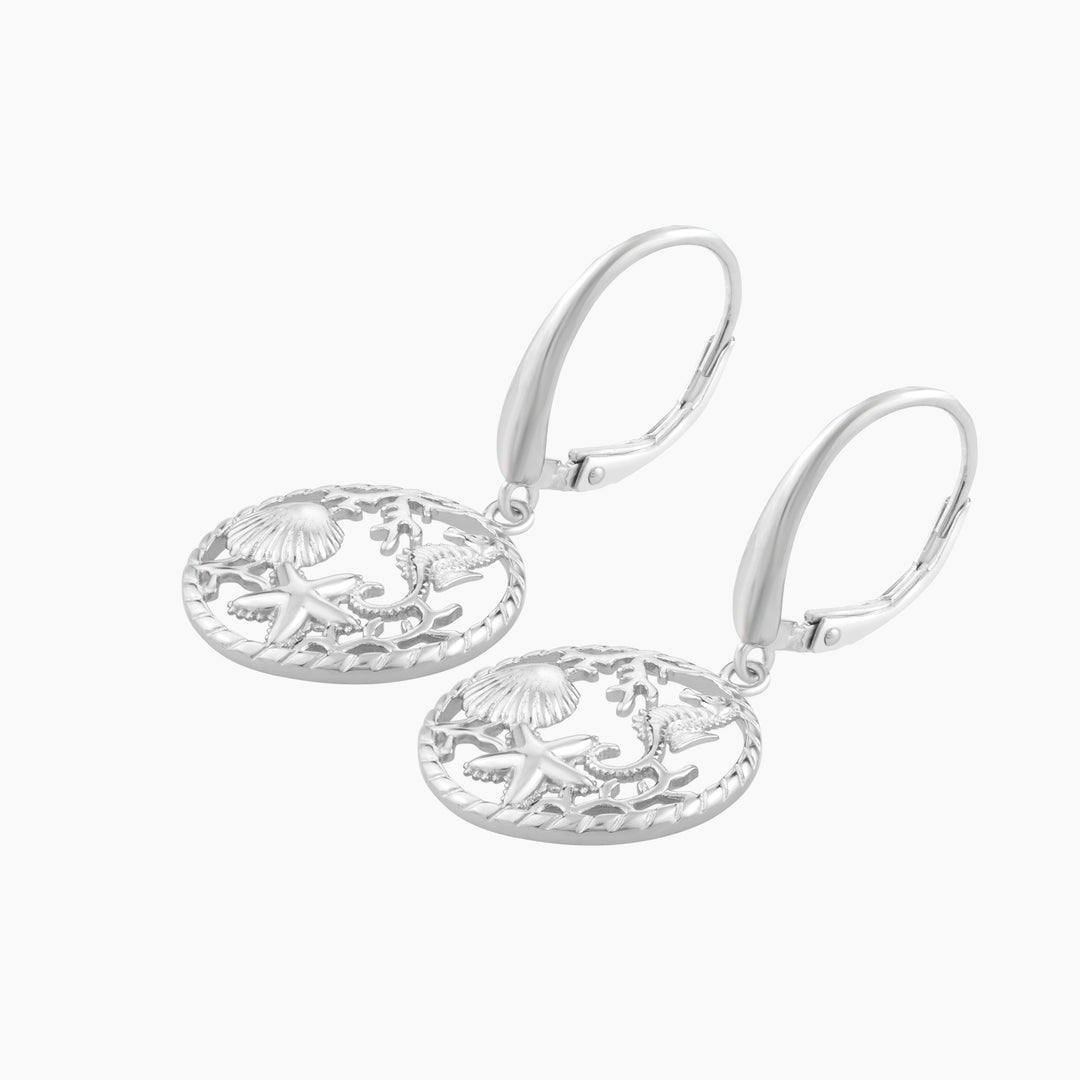 Sealife Theme Leverback Earring