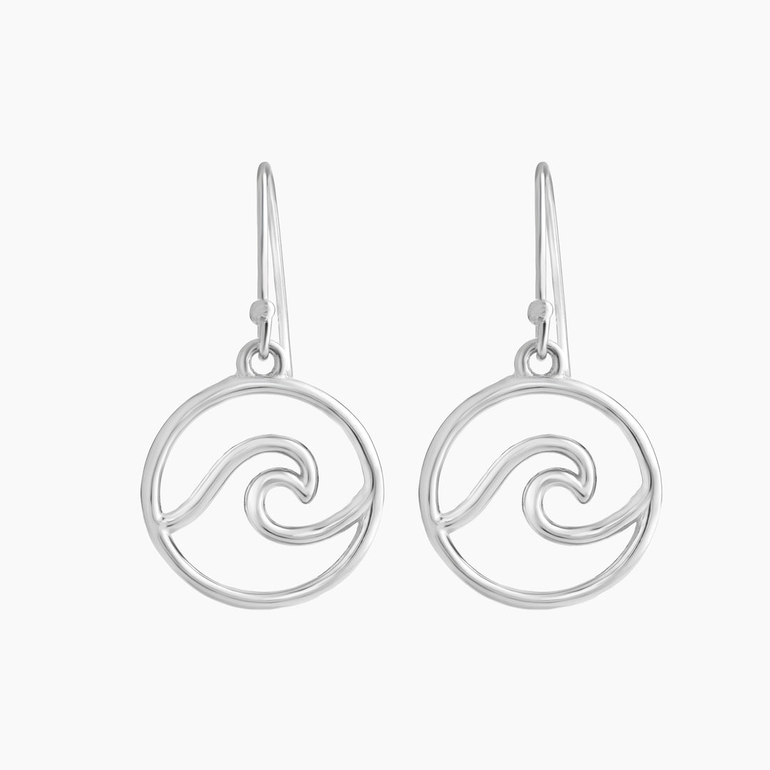 Wave Fish hook Earring