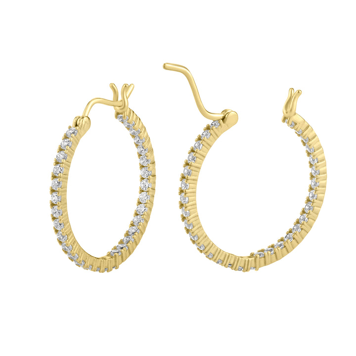 Inside Out Hoop Earrings  20mm